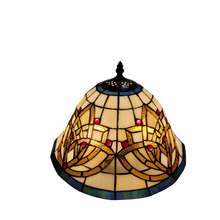 Load image into Gallery viewer, Celtic Blooming Flower Stained Glass Lamp