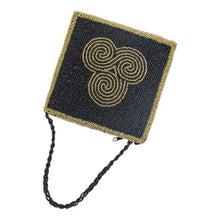 Load image into Gallery viewer, Black Beaded Celtic Purse