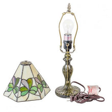 Load image into Gallery viewer, Shamrock Variegated Glass Lamp