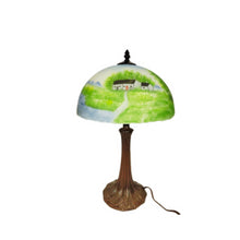 Load image into Gallery viewer, Reverse Painted Lamp - Irish Country Side
