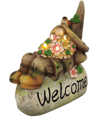 Relaxing Solar Welcome Gnome