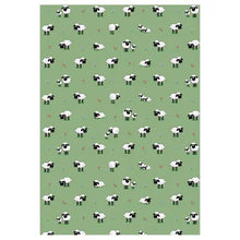 Load image into Gallery viewer, Packs of Fluffy Flock Green Irish Sheep Cotton Tea Towel