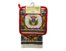Load image into Gallery viewer, 100% Cotton Scottish Weave Tea Towel &amp; Pot Holder