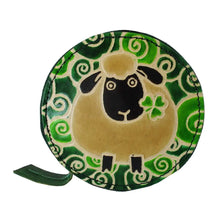 Load image into Gallery viewer, Round Leather Sheep Irish Coin Purse
