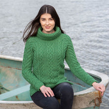 Load image into Gallery viewer, Fisherman Wool Funnel Neck Sweater