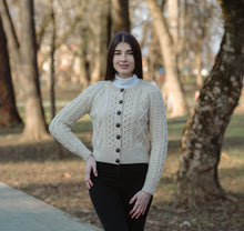 Load image into Gallery viewer, Ladies Cable Cardigan