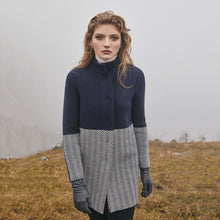 Load image into Gallery viewer, Ladies Herringbone Wool Coat