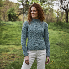 Load image into Gallery viewer, Ladies Aran Cable Knit Sweater
