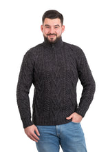 Load image into Gallery viewer, Mens Zip Neck Fisherman Sweater