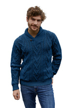 Load image into Gallery viewer, Mens Shawl Collar Single Button Sweater