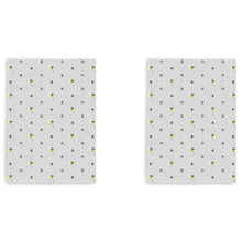 Load image into Gallery viewer, Packs of Bee Happy Whimsical Bee Cotton Tea Towel