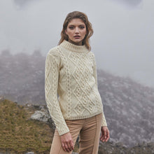 Load image into Gallery viewer, Ladies Aran Cable Knit Sweater