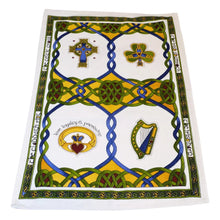Load image into Gallery viewer, Irish Blessing &amp; Emblems of Ireland Tea Towel Set of 2