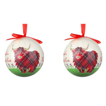 Load image into Gallery viewer, Highland Cow Tree Bauble