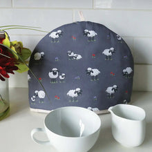 Load image into Gallery viewer, Packs of Fluffy Flock Grey Irish Sheep Quilted Tea Cosy