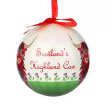Load image into Gallery viewer, Highland Cow Tree Bauble