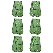 Load image into Gallery viewer, Packs of Fluffy Flock Green Irish Sheep Cotton Oven Glove