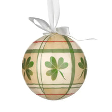 Load image into Gallery viewer, Irish Shamrock Designed Christmas Baubles Set of 4