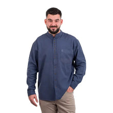 Load image into Gallery viewer, Grandfather Shirt for Mens - Vintage Cotton and Linen Long-Sleeve Ireland Traditional Shirt Collarless