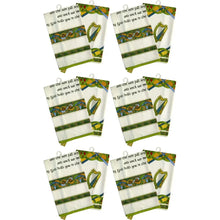 Load image into Gallery viewer, Irish Blessing &amp; Emblems of Ireland Tea Towel Set of 2