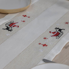 Load image into Gallery viewer, Packs of Santa Claus Embroidered Table Runner 14x54 Inches