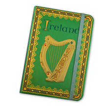 Load image into Gallery viewer, Irish Harp Green Notebook