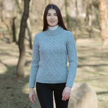 Load image into Gallery viewer, Ladies Aran Cable Knit Sweater