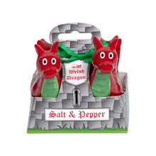 Load image into Gallery viewer, Baby Welsh Dragon Salt and Pepper Shaker Set