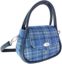 Load image into Gallery viewer, Harris Tweed Buchan Round Mini Handbag - Tartan Style