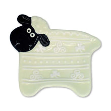 Load image into Gallery viewer, Hand Painted Ceramic Wooly Teabag Holder