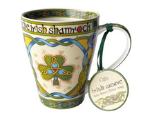 Load image into Gallery viewer, 3 Leaf Shamrock Ceramic Irish Mug