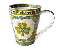 Load image into Gallery viewer, 3 Leaf Shamrock Ceramic Irish Mug