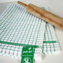 Load image into Gallery viewer, Packs of Poli-Dri Green Cotton Tea Towel