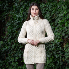 Load image into Gallery viewer, Soft Touch Ladies Aran Zip Cardigan
