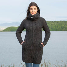 Load image into Gallery viewer, Double Collar Zip Cardigan