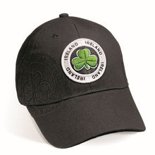 Load image into Gallery viewer, Irish Shamrock Embroidered Baseball Cap - Black or Green