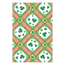 Load image into Gallery viewer, Shamrock Diamonds Irish Tea Towel
