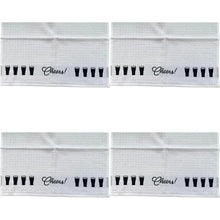 Load image into Gallery viewer, Polidri Tea Towel - White/Black Stout Jacquard