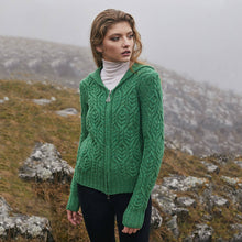 Load image into Gallery viewer, Ladies Double Collar Zipped Cardigan