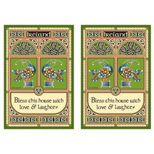 Load image into Gallery viewer, Celtic Peacock Irish Tea Towel
