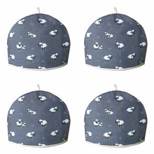 Load image into Gallery viewer, Packs of Fluffy Flock Grey Irish Sheep Quilted Tea Cosy