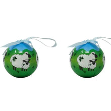 Load image into Gallery viewer, Shamrock Sheep Christmas Bauble