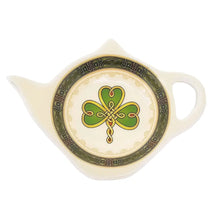 Load image into Gallery viewer, Gaelsong Shamrock Celtic Teabag Holder