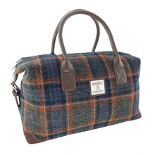 Load image into Gallery viewer, Harris Tweed Overnight Weekend Bag Tartan Design