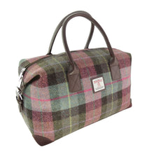 Load image into Gallery viewer, Harris Tweed Overnight Weekend Bag Tartan Design