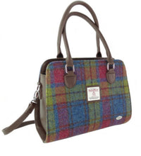 Load image into Gallery viewer, Authentic Tartan Harris Tweed Midi Tote Bag