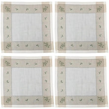 Load image into Gallery viewer, Packs of Kinsale Shamrock Embroidered Tablecloth 36x36