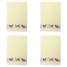 Load image into Gallery viewer, Packs of Poli-Dri Chickens Cotton Tea Towel