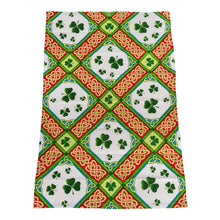 Load image into Gallery viewer, Shamrock Diamonds Irish Tea Towel