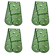 Load image into Gallery viewer, Packs of Fluffy Flock Green Irish Sheep Cotton Oven Glove